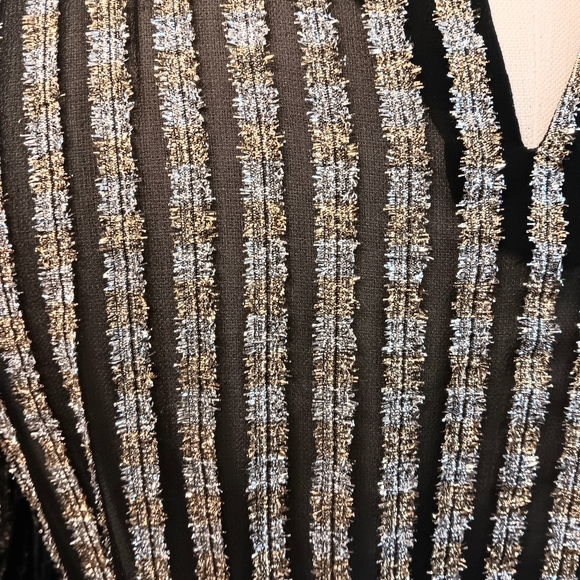 Wow! Vintage 80s sheer metallic sparle Victorian style shirt. Small Rimini - Picture 9 of 16
